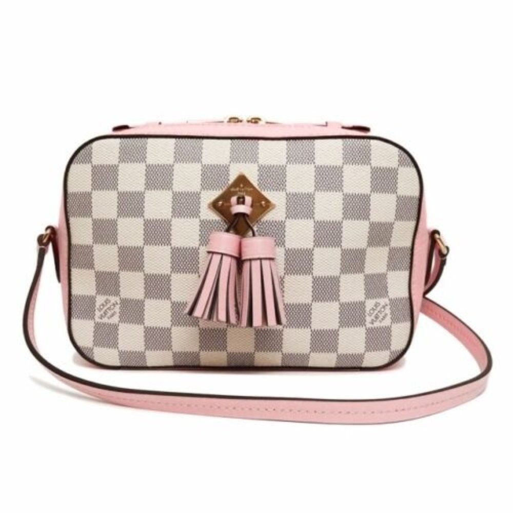 Saintonge Shoulder Bags Diagonal Hanging Damier Azure - Picture 1 of 9